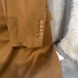 Men's Tan Blazer with Button Detail